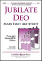 Jubilate Deo Three-Part Mixed choral sheet music cover